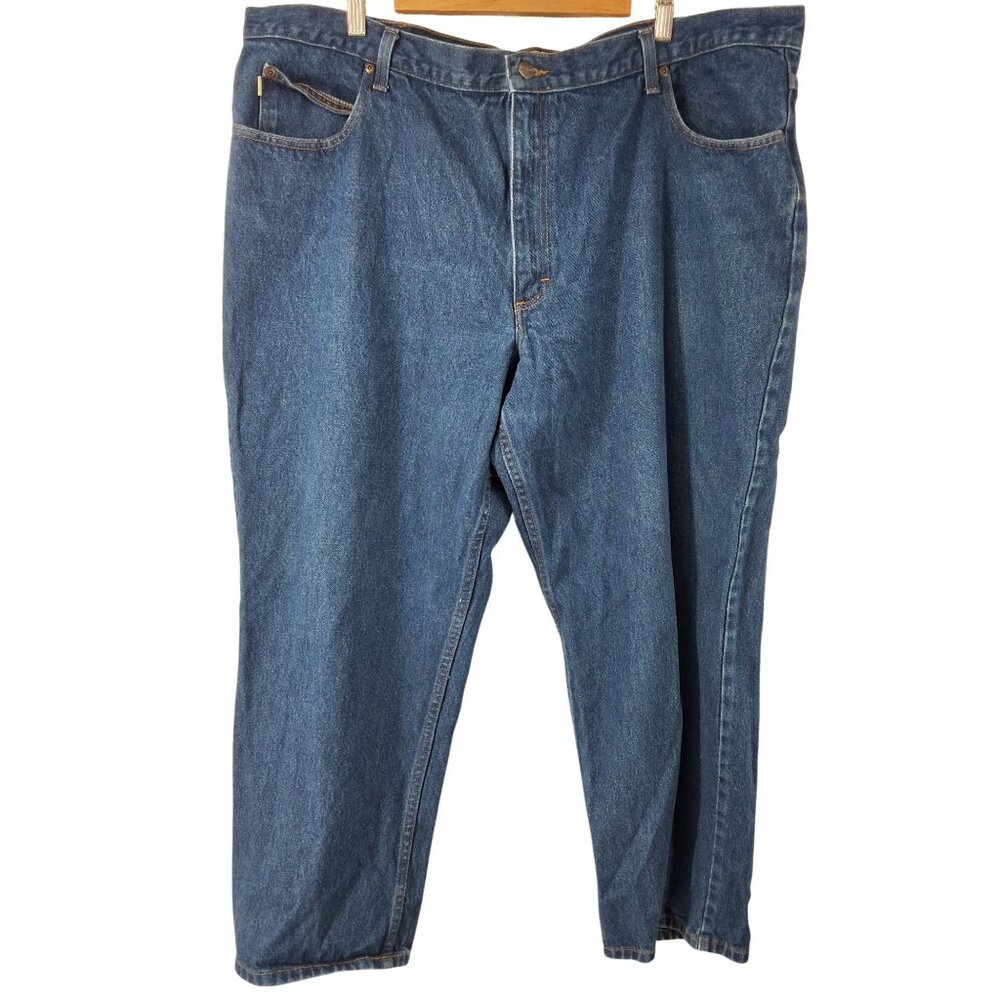 L.L. Bean Mens Natural Fit Blue Denim Jeans 46X29 Cotton Casual Wear